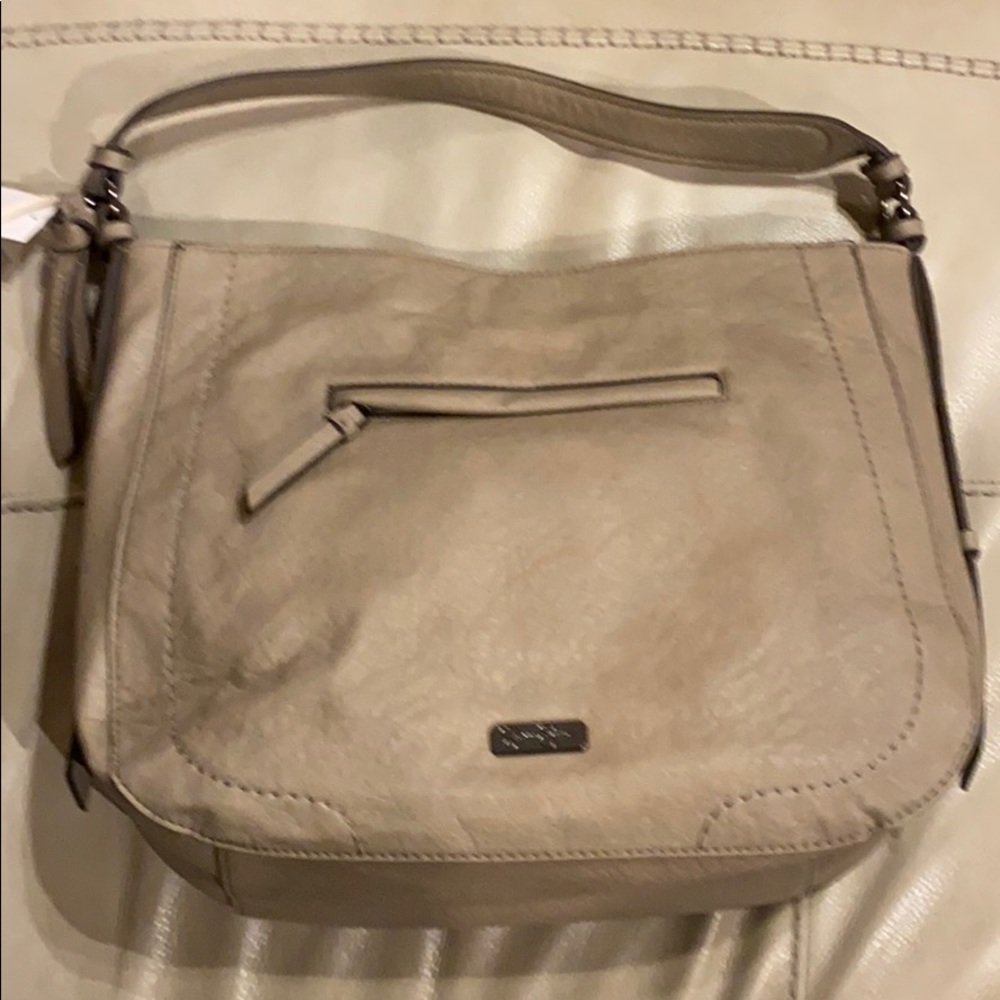 Jessica Simpson Delfina Taupe Grey Bag